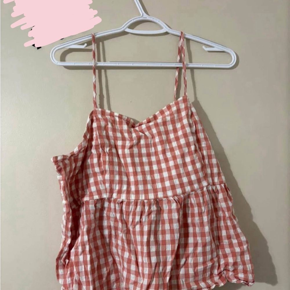Target Pink and White Checkered Camisole